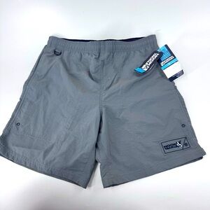 NWT Hook & Tackle Moon & Back Men's Classic Gray‎ Swim Trunks